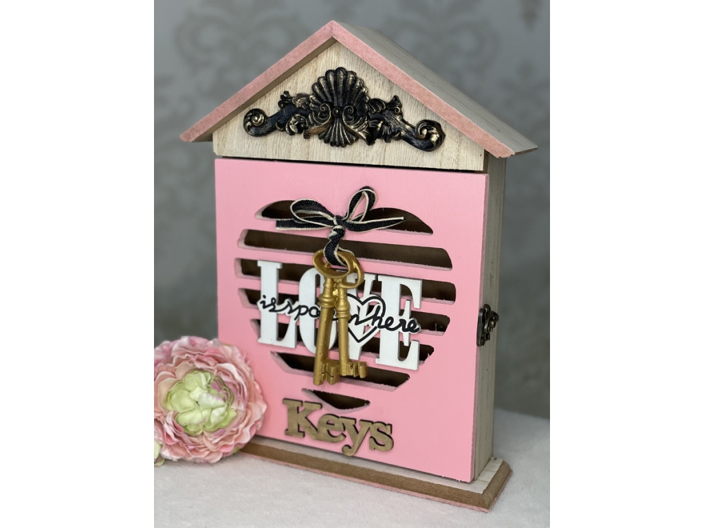 💛Гарна дерев’яна закрита ключиця на 6 гачків, фото 1