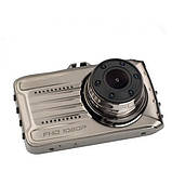 Відеореєстратор автомобільний Vehicle BlackBOX DVR V13, з двома камерами 8068, фото 4