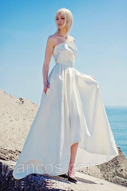 Жіноча вечірня сукня Kriza біла випускна весільна ошатна Розмір XS-S 42-44
