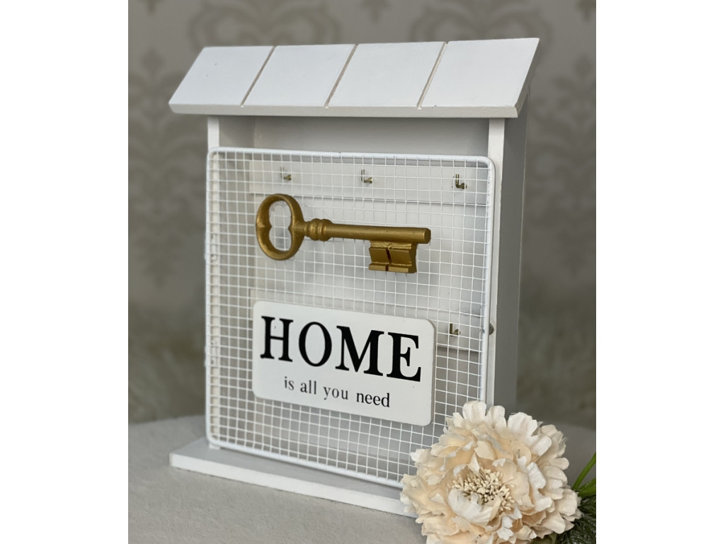 💚Дерев' яна закрита ключниця "Дім", фото 1