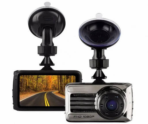 Відеореєстратор автомобільний Vehicle BlackBOX DVR V13, з двома камерами 8068, фото 1