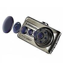 Відеореєстратор автомобільний Vehicle BlackBOX DVR V13, з двома камерами 8068, фото 5