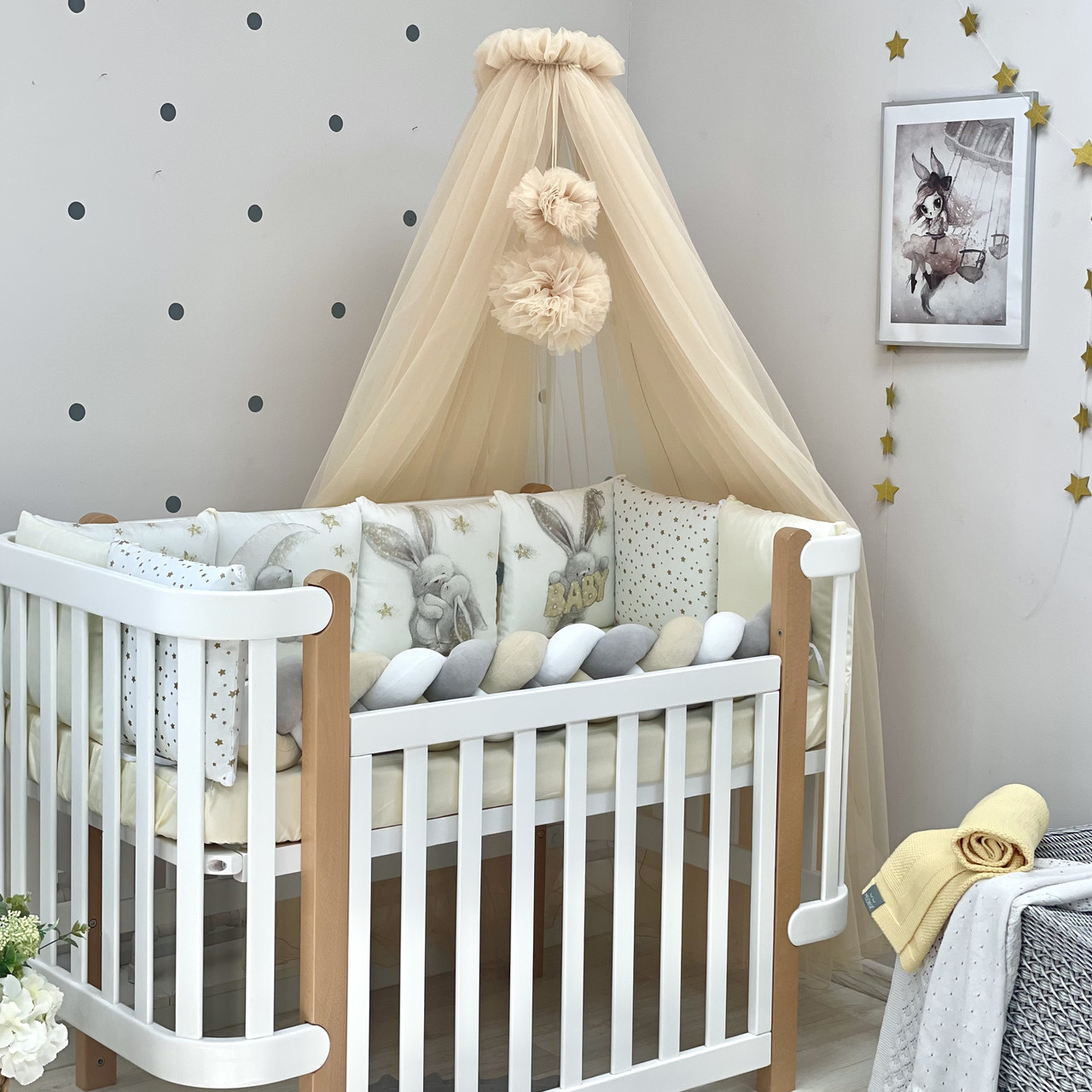 Дитяча постіль Маленька Соня Magic Зайка золото, фото 1