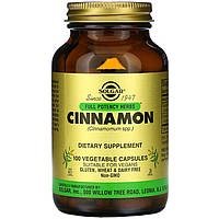 Корица SOLGAR "Cinnamon" экстракт и порошок коры, 500 мг (100 капсул)