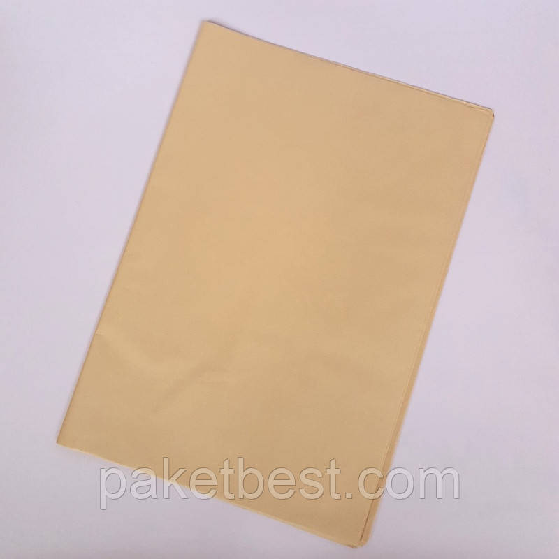 Папір Тішью 50х70см (38 аркушів) Беж