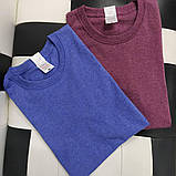 Чоловіча класична футболка FRUIT OF THE LOOM VALUWEIGHT T 100% бавовна однотонна M(48), Бордовий меланж, фото 5