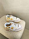 Кросівки жіночі білі з жовтим New Balance 550 White Yellow (08063), фото 3
