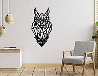 Декоративное панно на стену baykus сова 120, Черный, 60.9
