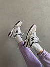 Кросівки жіночі білі з бордовим New Balance 550 Burgundy (07868), фото 5