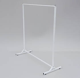 Одинарна стійка для одягу білого кольору