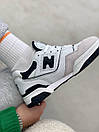 Кросівки жіночі білі з чорним New Balance 550 White Black (07816), фото 7