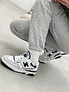 Кросівки жіночі білі з чорним New Balance 550 White Black (07816), фото 10