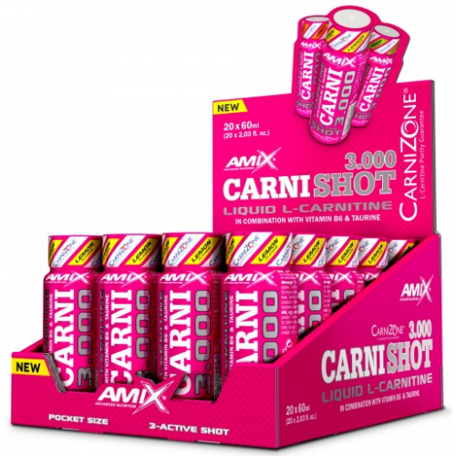 Amix Carni Shot 3000 20х60мл - фото 1 - id-p1583224246