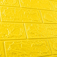 Lb 3D панель стеновая мягкая самоклеющаяся декор 3д для ванной самоклейка обои под желтый кирпич 700x770x3мм