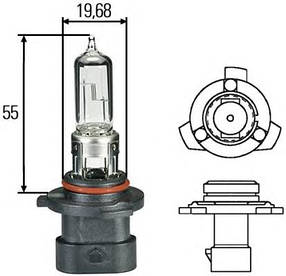 Автомобільна лампа HB3A Hella 8GH 005 635-161