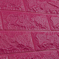 Lb 3д панель самоклеющаяся для стен коридора мягкая декоративная 3D самоклейка обои под темно-розовый кирпич