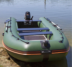 Надувний човен Kolibri km-450 dsl моторний 7 місний