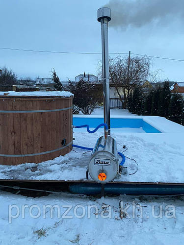 Дровяной водонагреватель для бассейна, чана, джакузи FIREPOOL 40-45 кВт ...