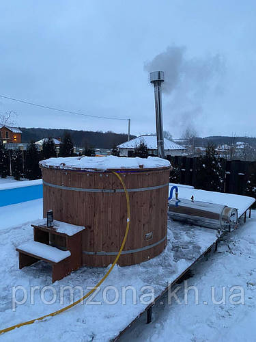 Дровяной водонагреватель для бассейна, чана, джакузи FIREPOOL 40-45 кВт ...