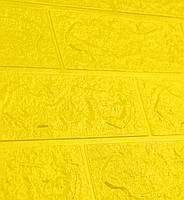 Go 3D панель стеновая мягкая самоклеющаяся декор 3д для ванной самоклейка обои под желтый кирпич 700x770x5мм