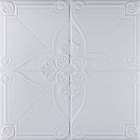 Go 3D панель декоративная мягкая самоклеющаяся для потолка на стену в спальню 3д самоклейка белый цветок