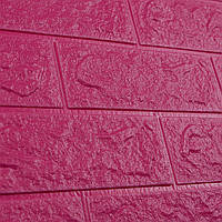 Go 3д панель самоклеющаяся для стен коридора мягкая декоративная 3D самоклейка обои под темно-розовый кирпич