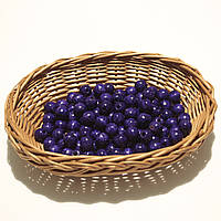 Намистини дерев'яні 11мм (100шт в уп) фіолетового кольору