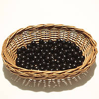 Намистини дерев'яні 10мм (100шт в уп) чорного кольору