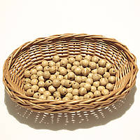 Намистини дерев'яні 10мм (100шт в уп) бежевого кольору