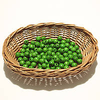 Намистини дерев'яні 10мм (100шт в уп) зеленого кольору