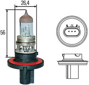 Автомобільна лампа H13 Hella 8GJ 008 837-121