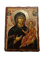 Икона Одигитрия Пресвятой Богородицы (на масиве ольхи размер 17*23 см)