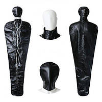 Шкіряний мішок для муміфікації чорний bdsm4u Кайф