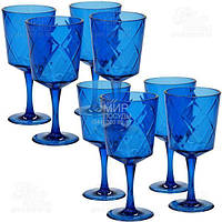 Certified International Набор бокалов для напитков Diamond Cobalt Blue 410мл 20423-set