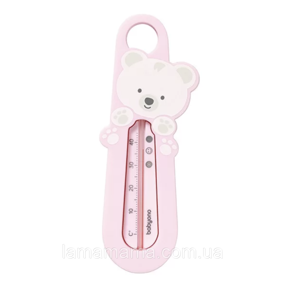 Термометр плаваючий для ванни Ведмедик рожевий BabyOno, фото 1