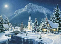 Алмазна вишивка. Картина на підрамнику Срібний дзвін" , розмір 40х50