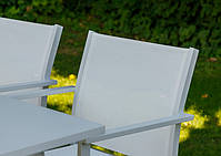 Крісло металеве Panama (Панама) біле із сіткою з текстилену Outdoor, каркас алюмінієвий, фото 7