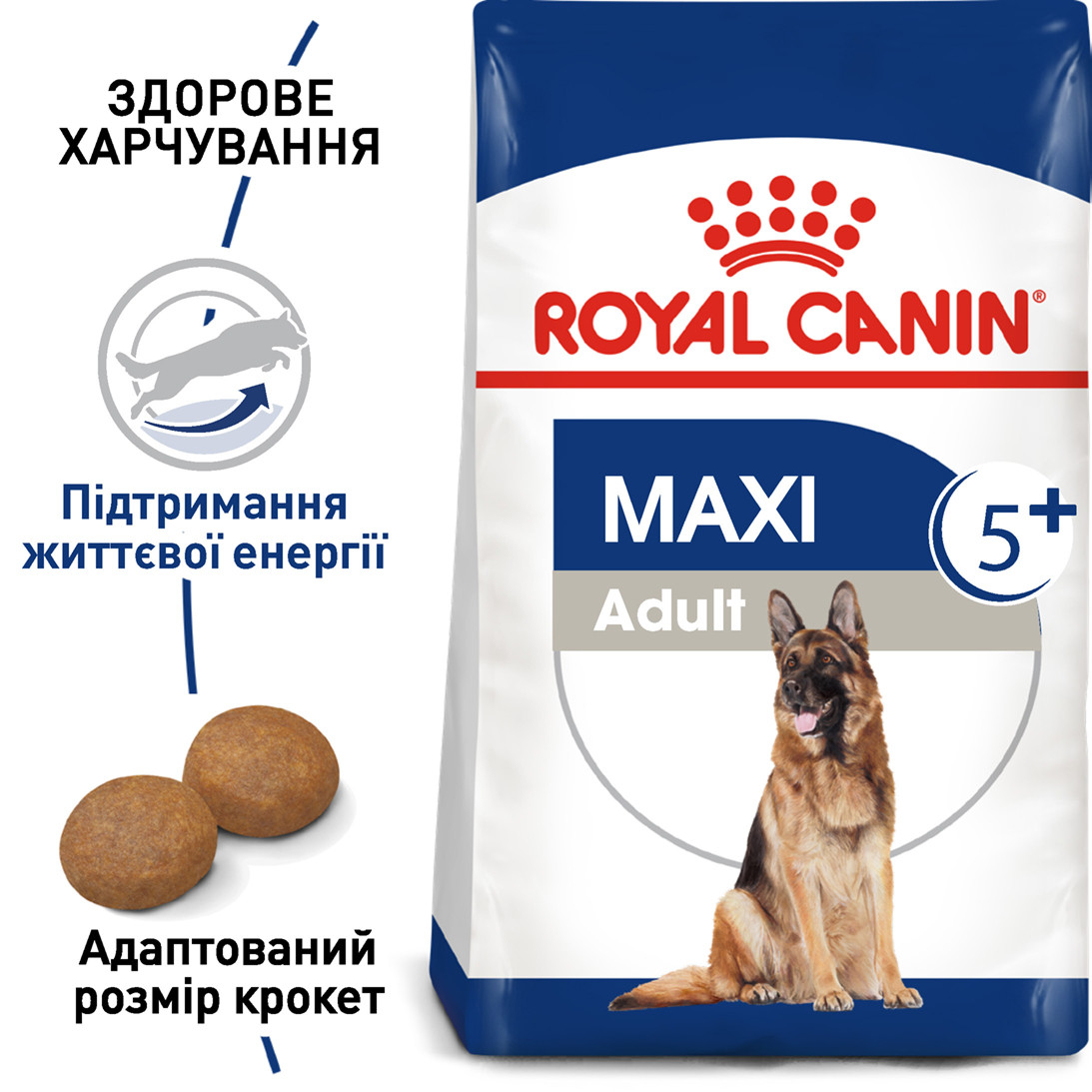 Royal Canin Maxi Adult 5+ сухий корм для собак великих порід від 5 років, 15КГ, фото 1
