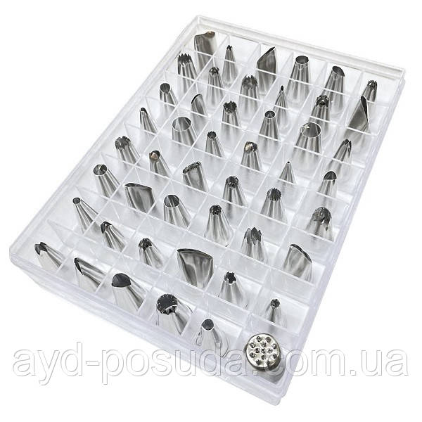 Кондитерські насадки H-48 (нержавіюча сталь, 48 шт/уп.), арт. 7-6, фото 1