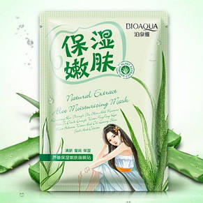 Тканинна маска Bioaqua з екстрактом алое віра Natural Extract Aloe Moisturizing Mask, фото 1