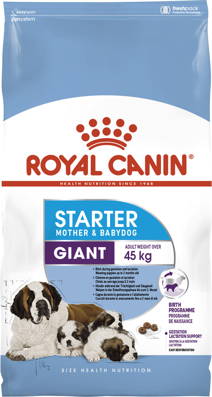 Royal Canin Giant Starter сухий корм для цуценят до 2 місяців, вагітні та сучки, що годують, 4КГ