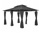 Павільйон альтанка садовий MINZO 3х4 м з маскітной сіткою + LED підсвічування Germany, фото 3