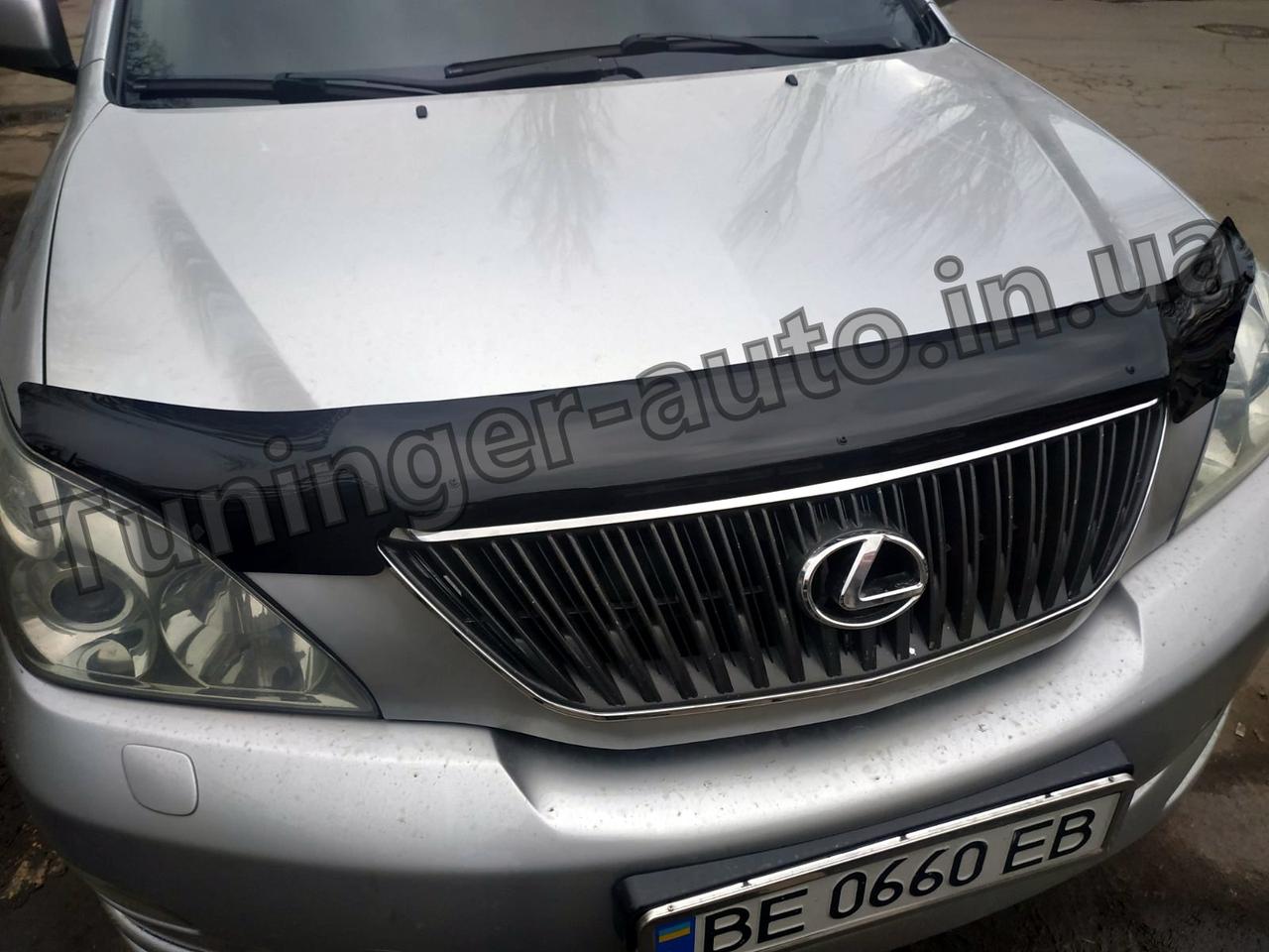 Мухобойка, дефлектор капота Lexus RX 350 2003-2009 - фото 5 - id-p328951509