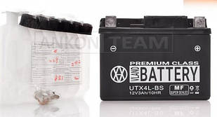 Акумулятор квадроциклу 3 Ah UTX4L-BS Кислотний  L113хW70хH85мм