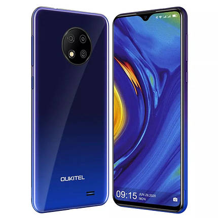 Смартфон OUKITEL C19 Blue 4G 2\16Gb 8 ядер 4000 мА\чUSB Type-c And 10 + чехол, фото 3