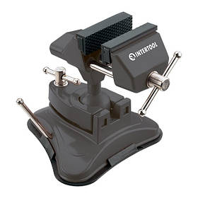 Лещата універсальні шарнірні 70 мм, 360°, вакуумне кріплення INTERTOOL HT-0096 Лещата шарнірні