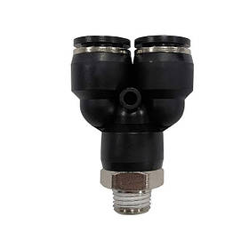 З'єднання цангове Y-подібне для поліуретанових та ін. шлангів 6*6 мм, 1/2" зовн. різьба INTERTOOL PT-2386