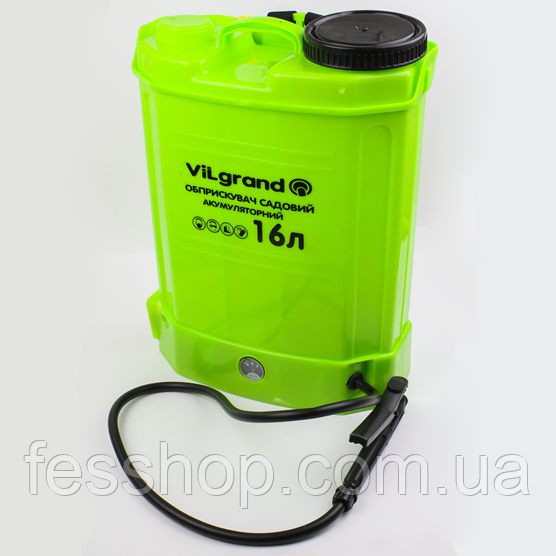 Акумуляторний обприскувач ViLgrand SGA-16RP (12 В; регулятор потужності; розсувна вудка 96 см)