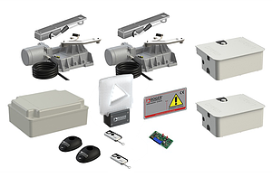 Автоматика для двостулкових воріт Roger Technology KIT BR21/353DHP «Brushless» підземний maxi комплект