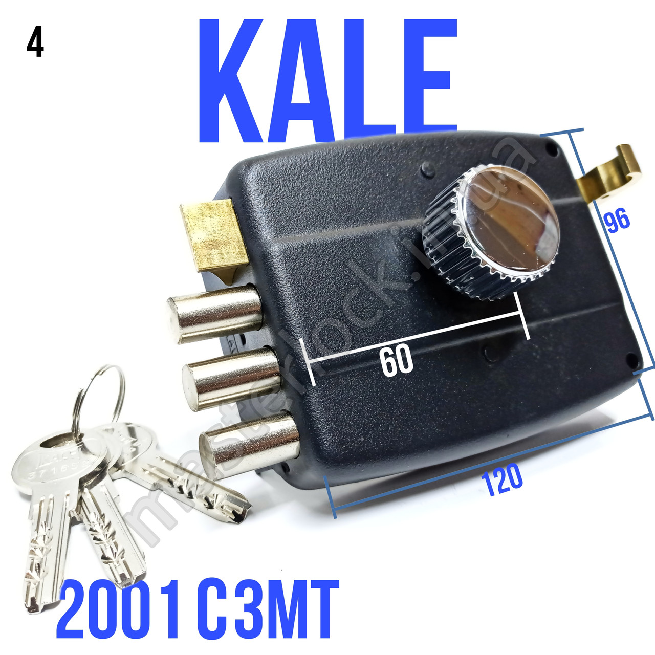 Замок KALE 2001 C 3MT накладної